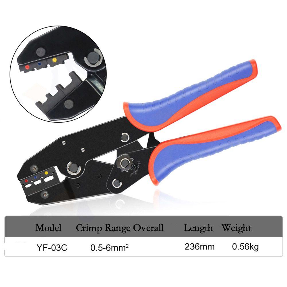 Populer Ferrule Crimp Sets Manual YF-03C Alat Tukang Listrik Kawat Terminal Insert Spring Ferrule Crimper Plier Wire Crimper Tool