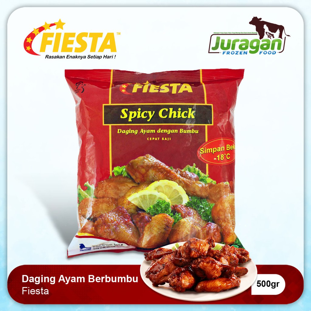 

Fiesta Spicy Chick - Daging Ayam dengan Bumbu Pedas 500gr