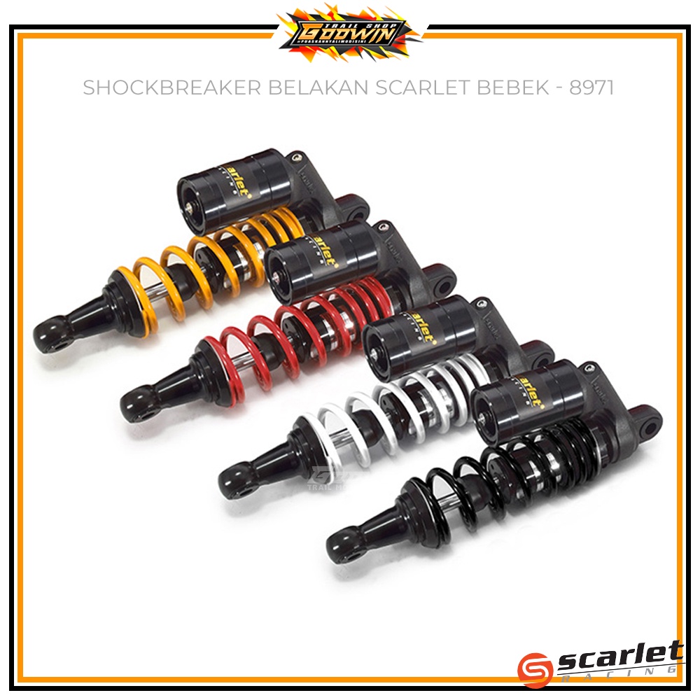 Jual Shock Shockbreaker Belakang Monoshock Scarlet Bebek 8971 Black ...