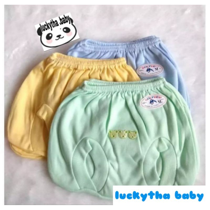 6pcs CELANA POP PENDEK BAYI POLOS / CELANA BAYI POLOS / CELANA DOLPHIN M L XL