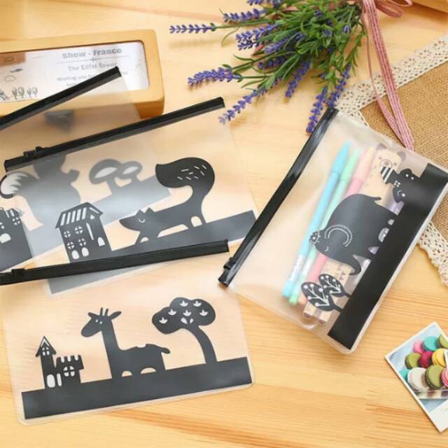 

EDW KP07 Tempat Pensil Zipper Binatang Pencil Case Organizer Bag Pouch Animal