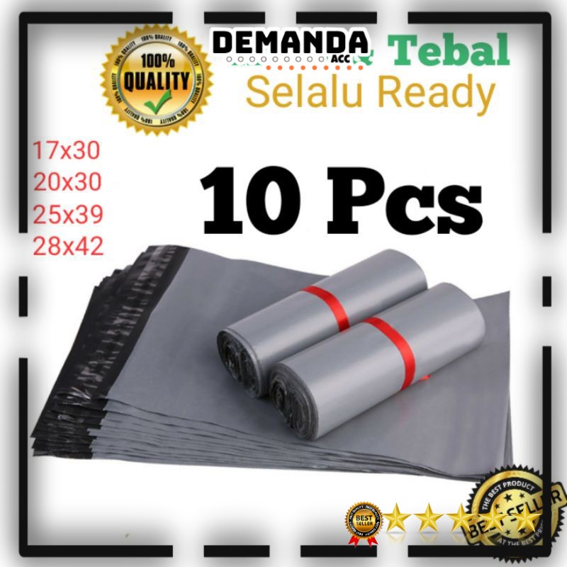 10 Pcs Kantong Plastik Packing Polymailer Tebal Kuat Murah