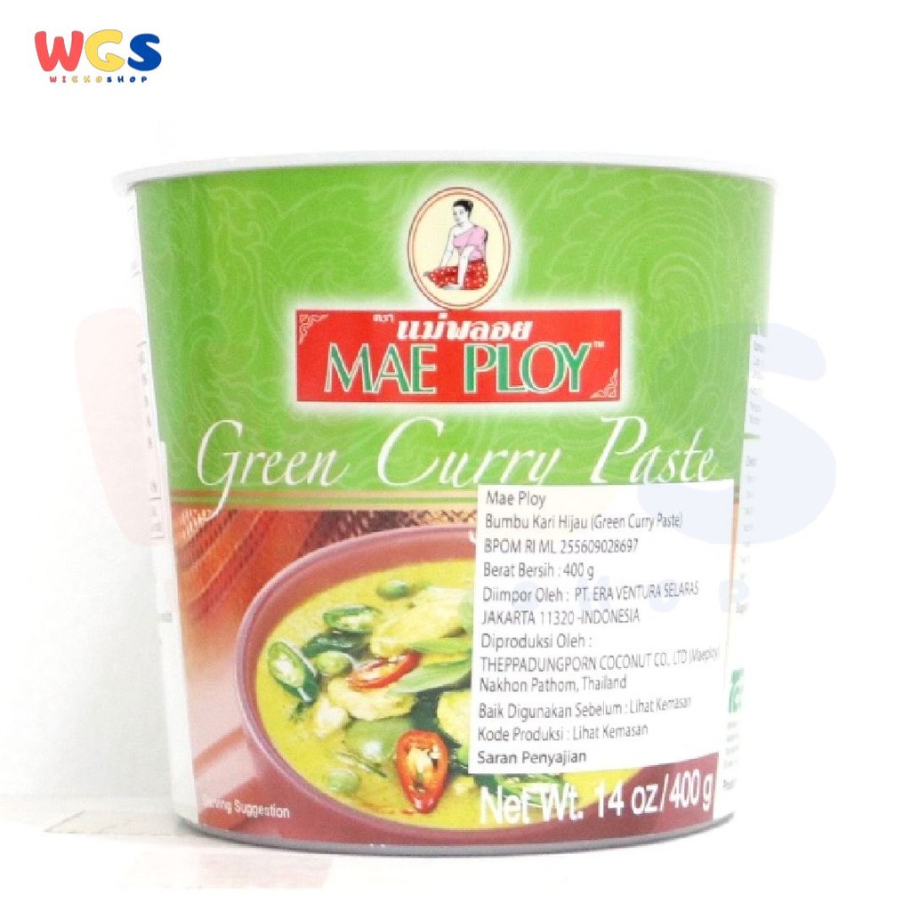 Mae Ploy Thai Green Curry Paste 400 gr - Bumbu Kari Hijau