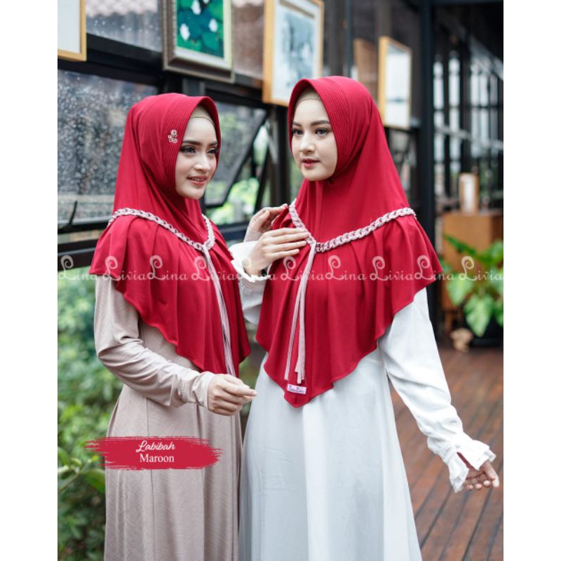 COD Labibah Hijab by Lina Livia Hijab/ Hijab instan Ori Lina Livia