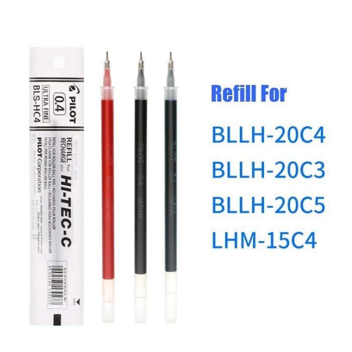 

Sale Refill/ Isi Pen Pilot Hi-Tec 0.3/0.4 Merah Trendi