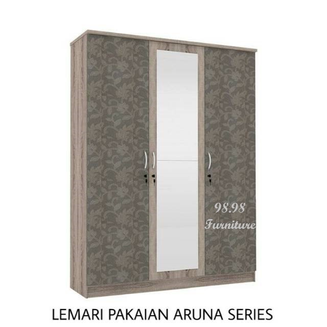 TOPPAN Aruna Lemari Pakaian 3 Pintu - Lemari Pakaian 3 Pintu Murah - Medan