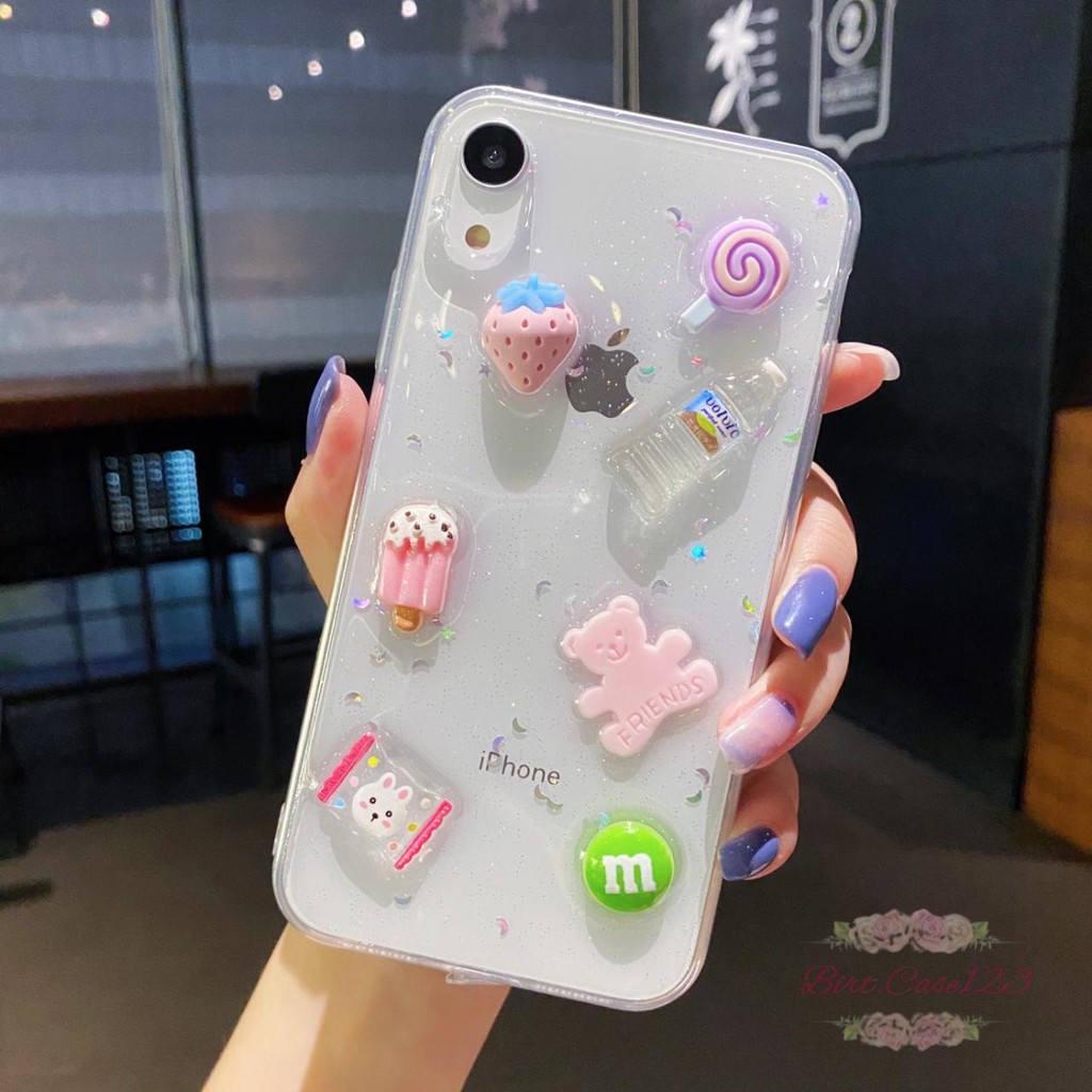 Y018 Softcase Karakter 3D Glitter Resin Glossy Samsung A02 A02s J2 J7 Prime Grand Prime A10S M01S A11 M11 A21S M12 A51 A52 BC6009