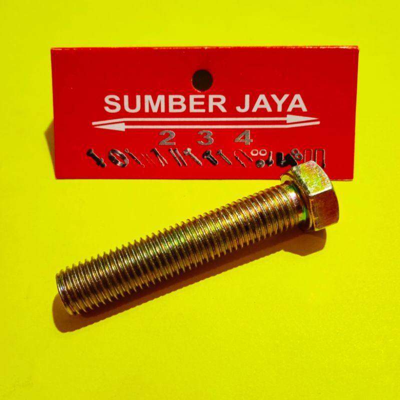 Jual BAUT MUR 10 X 50 KUNING BMK PER 10 PCS | Shopee Indonesia