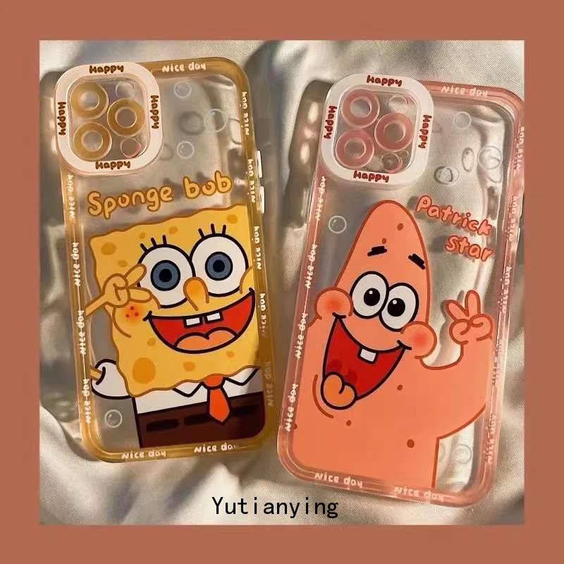 Soft Case Tpu Motif Spongebob Patrick Star Untuk Iphone 8 7 6 6s Plus 11 13 12 Pro Max X Se 2020 Xr Xsmax 6splus 7plus 6plus 8plus Xs