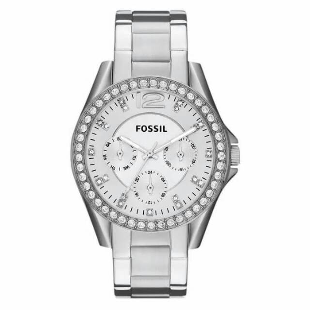 Fossil ES3202 Riley silver dial stainless steel
