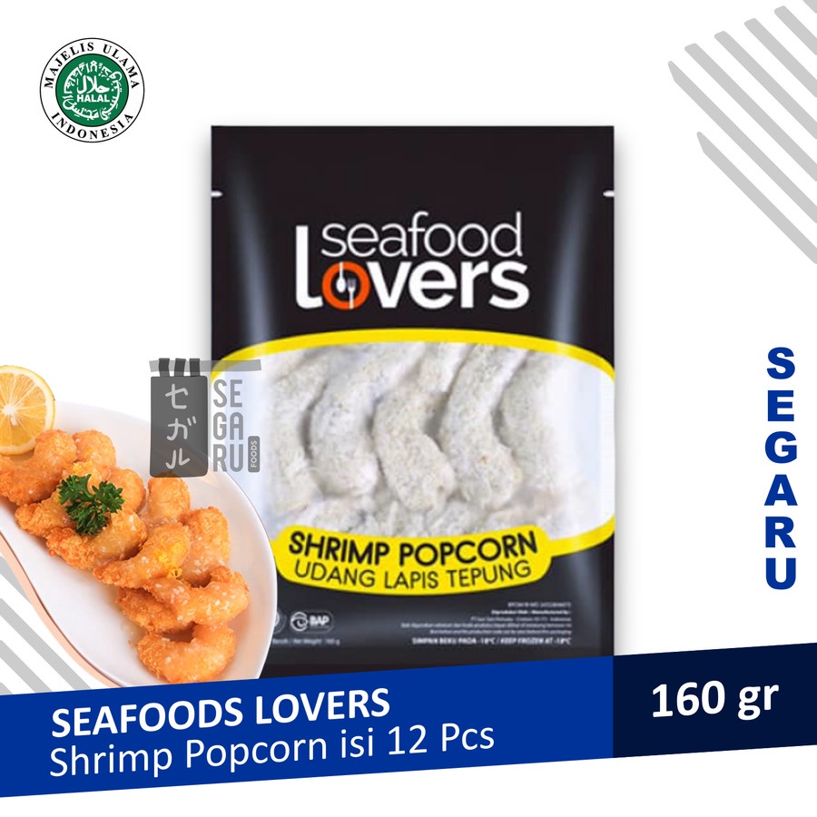 SEAFOOD LOVERS Shrimp Popcorn Udang Lapis Tepung 160 gr