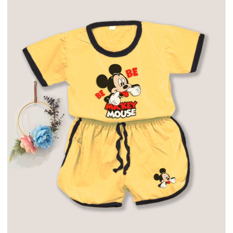 Lover.Fashion,Setelan Anak Playfull Karakter Mickey 1-3 Tahun