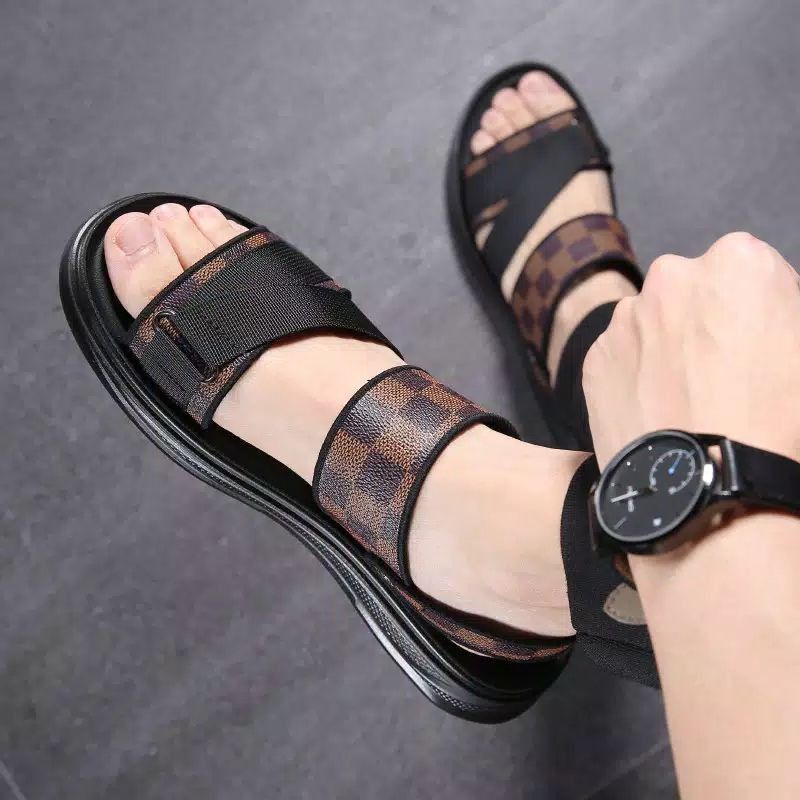 Brody BOXER Sandal pria casual sendal jepit gesper sandal kulit sol puyuh kekinian model birken