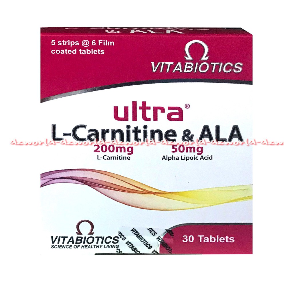 Vitabiotics Ultra L-Carnitine &amp; Ala 30tablets Suplemen Nutrisi Untuk Pembentukan Otot dan Kesehatan Otak Vita Biotics