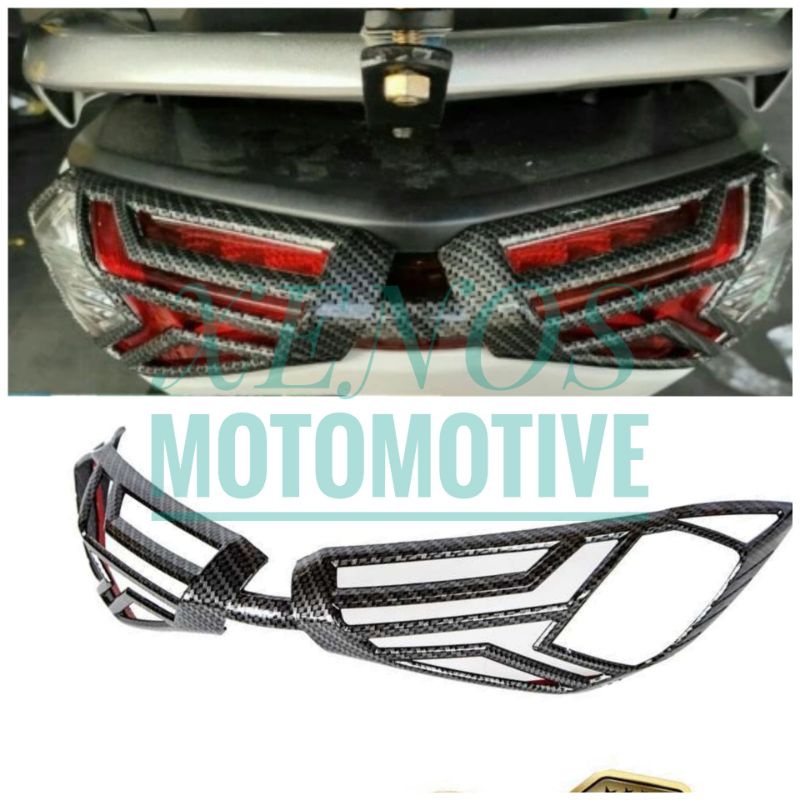 COVER TUTUP STOPLAMP CARBON NEMO ORIGINAL YAMAHA ALL NEW NMAX 155