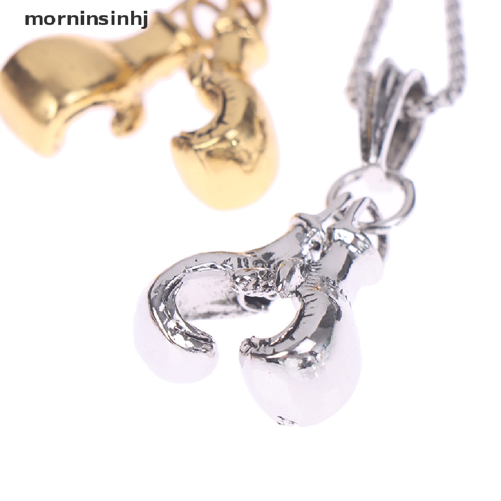 Mornin 1pc Kalung Rantai Liontin Sarung Tangan Tinju Gaya Retro Hip Hop Rock Untuk Pria