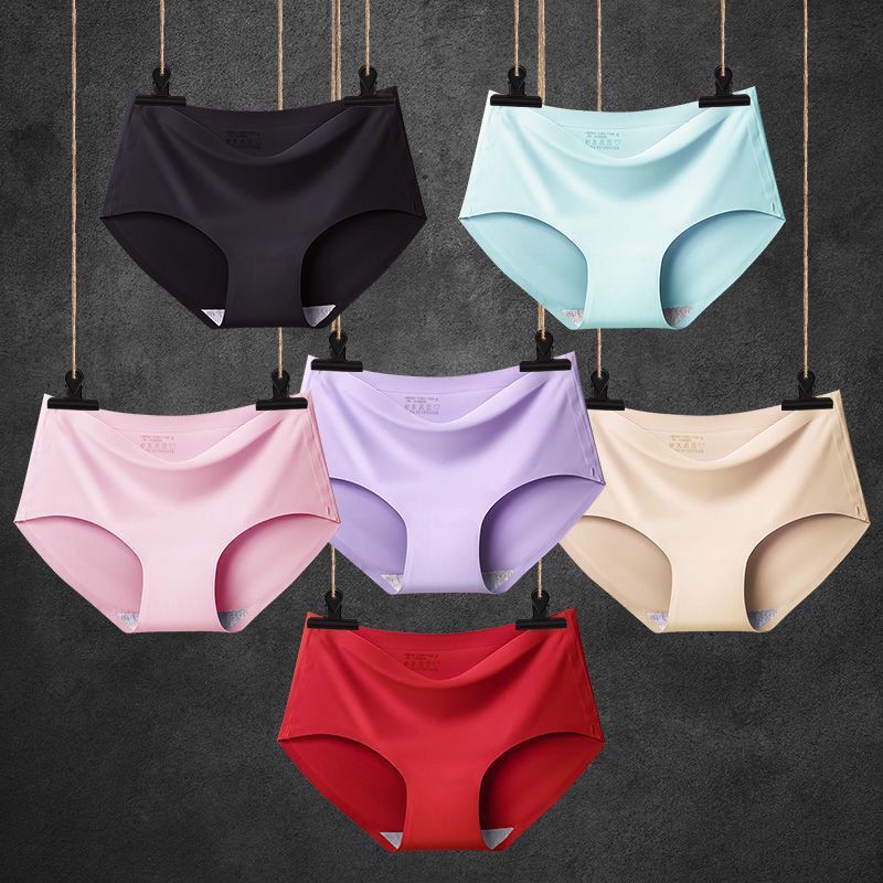 ❀ Chingu ❀ PW077 [ADA PACKINGAN] COD Celana Dalam Wanita Brief Seamless CD Ice Silk Tanpa Jahitan