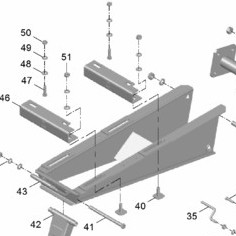 Rangka depan FRONTSIDE FRAME Traktor BOXER Original QUICK