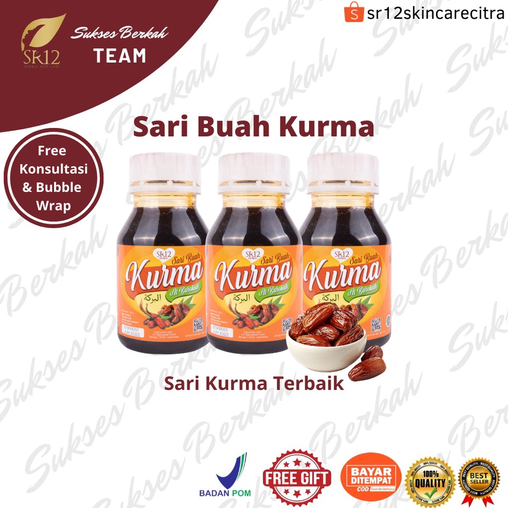 

SR12 SARI BUAH KURMA 350GR KURMA NO GULA SUMBER ENERGI METABOLISME ANTIOKSIDAN MENURUNKAN HIPERTENSI