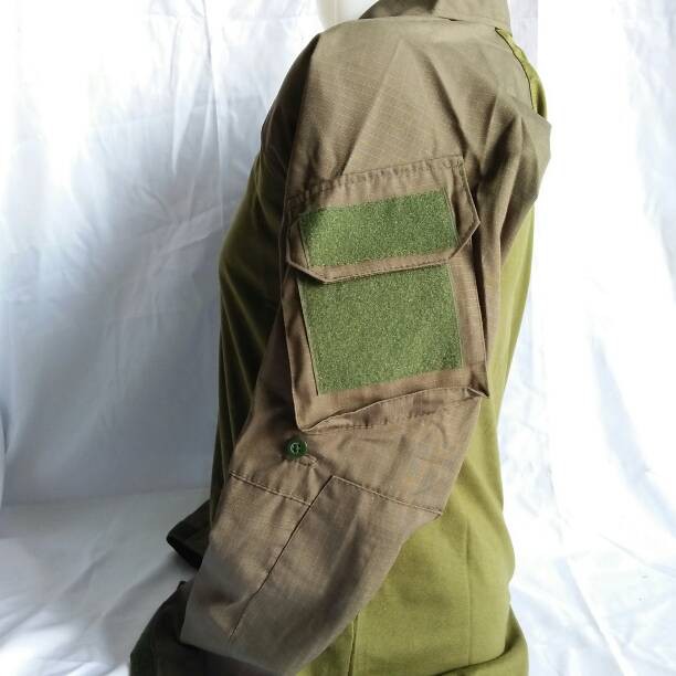 Kaos BDU Hijau Olive Lengan Panjang / Combat Shirt / Kaos BDU Green Olive/ode