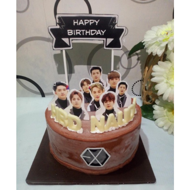 

Free ongkir es krim tart ultah kpop