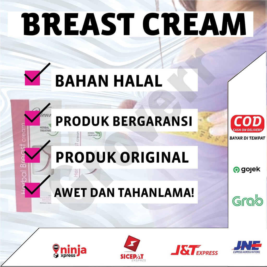 Vienna Breast Cream Krim Alat Pembesar Pengencang Payudara Dijamin Ampuh Permanen Cepat Bpom Halal VBC2