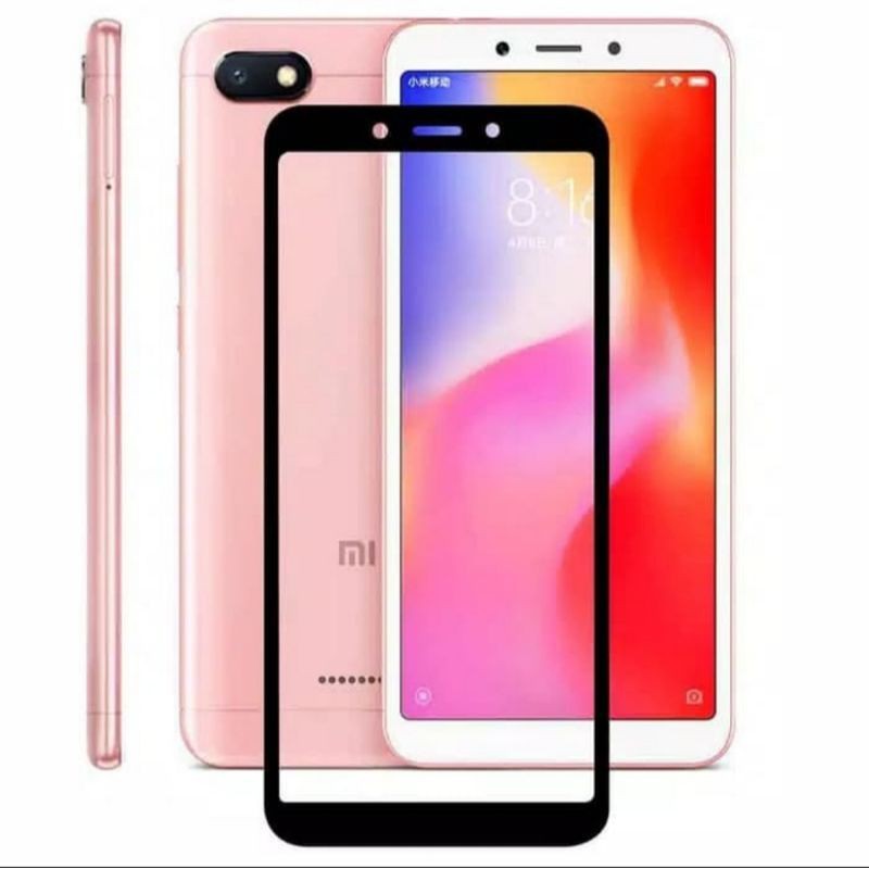 Xiaomi Redmi 6 / 6A Tempered Glass Full Layar Anti Gores Kaca