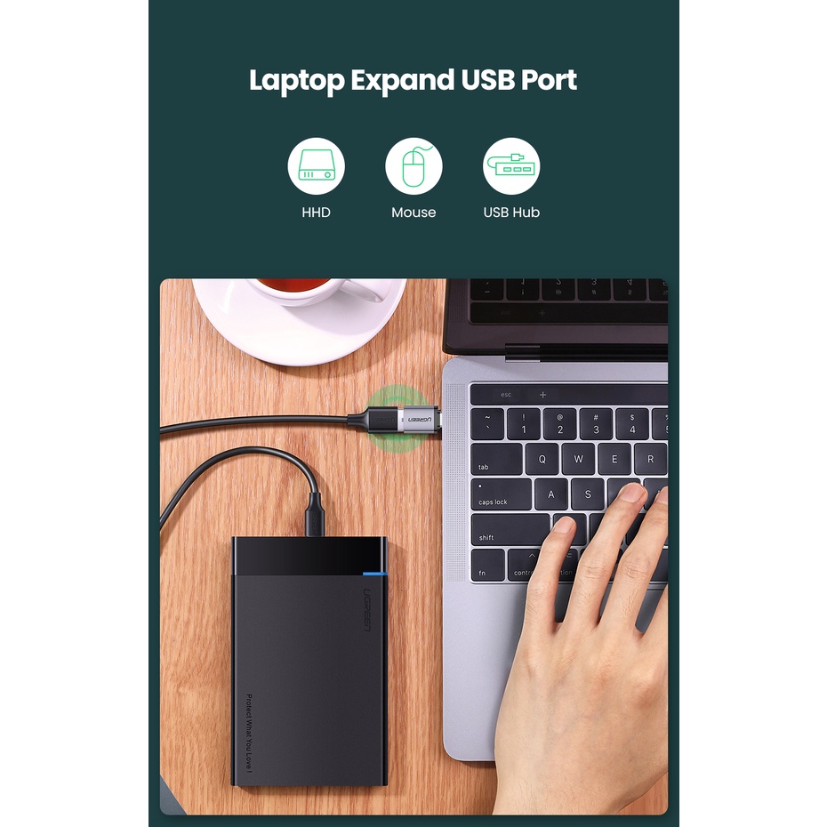 UGREEN OTG Type C To USB 3.0 Charging Dan Data Transfer Speed up to 5 Gbps