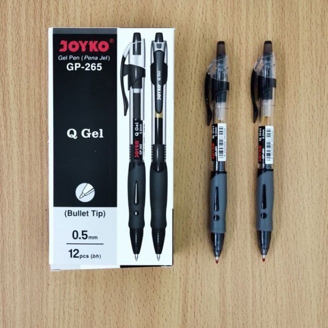 

Pulpen Joyko GP265 gel hitam- biru