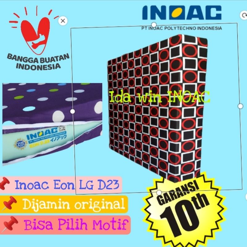 KASUR BUSA INOAC TEBAL 30 CM BERGARANSI RESMI 10 TAHUN ORI  bonus alas