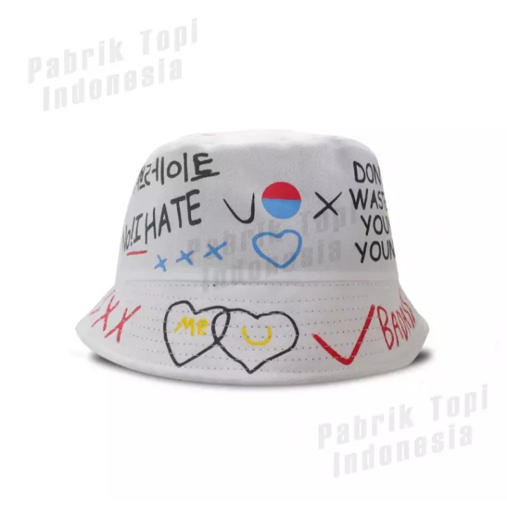 Topi Bucket Badas Korea Stylis Topi Impor Terbaru Model Kekinian Jenis Pria Dan Wanita | Bayar Ditem