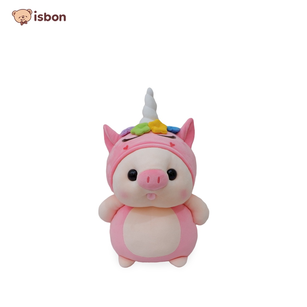 ISTANA BONEKA Babi Pig Hoodie 25cm squishy halus premium besar lucu piggy pig soft plush premium