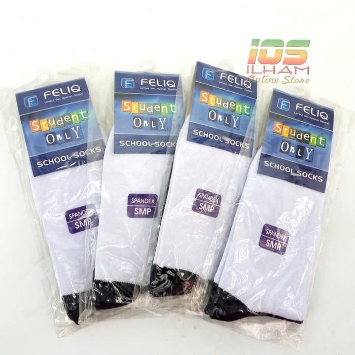 Kaos Kaki SMP Feliq Putih