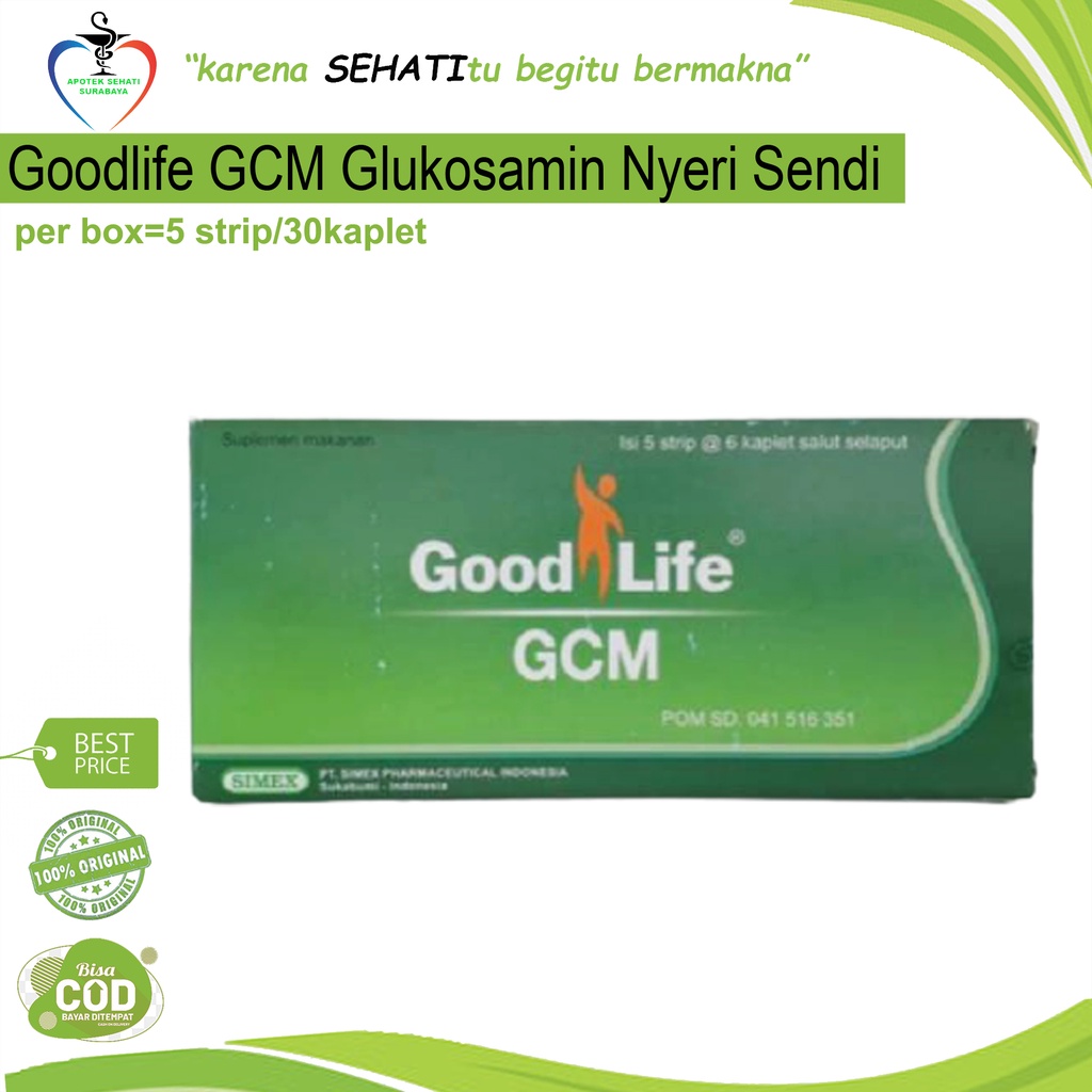 Good Life GCM Kaplet Glukosamin 500mg Simex Vitamin Persendian