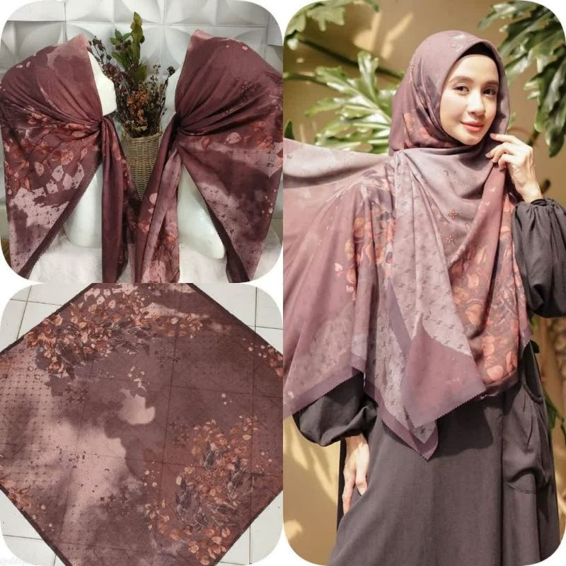 Hijab Motif L by LCB / Hijab Branded Segiempat