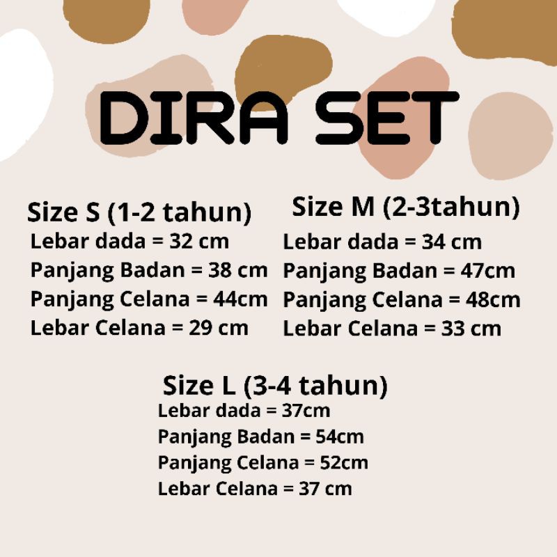 DIRA SET - Baju Setelan Anak Bayi Baby Kids Cewek Cowok Perempuan LakiLaki Rayon Lucu Murah 1 2 3 4