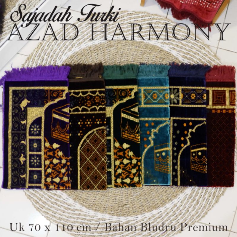 sajadah turki tebal dan lembut warna harmony