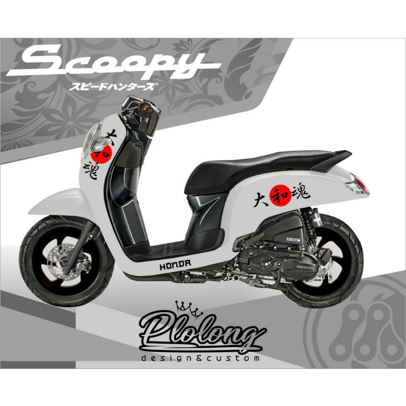 STIKER SCOOPY JEPANG UNIVERSAL