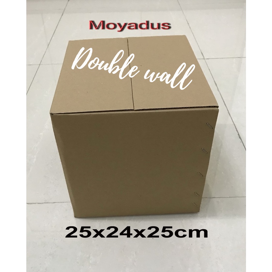 

kardus/karton/box uk. 25x24x25 cm untuk packing, DOUBLEWALL