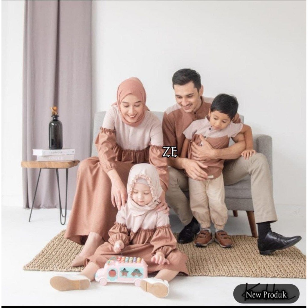 SET FAMILY HAWA COUPLE SERAGAM KELUARGA COUPLE LEBARAN COUPLE GAMIS SYARI