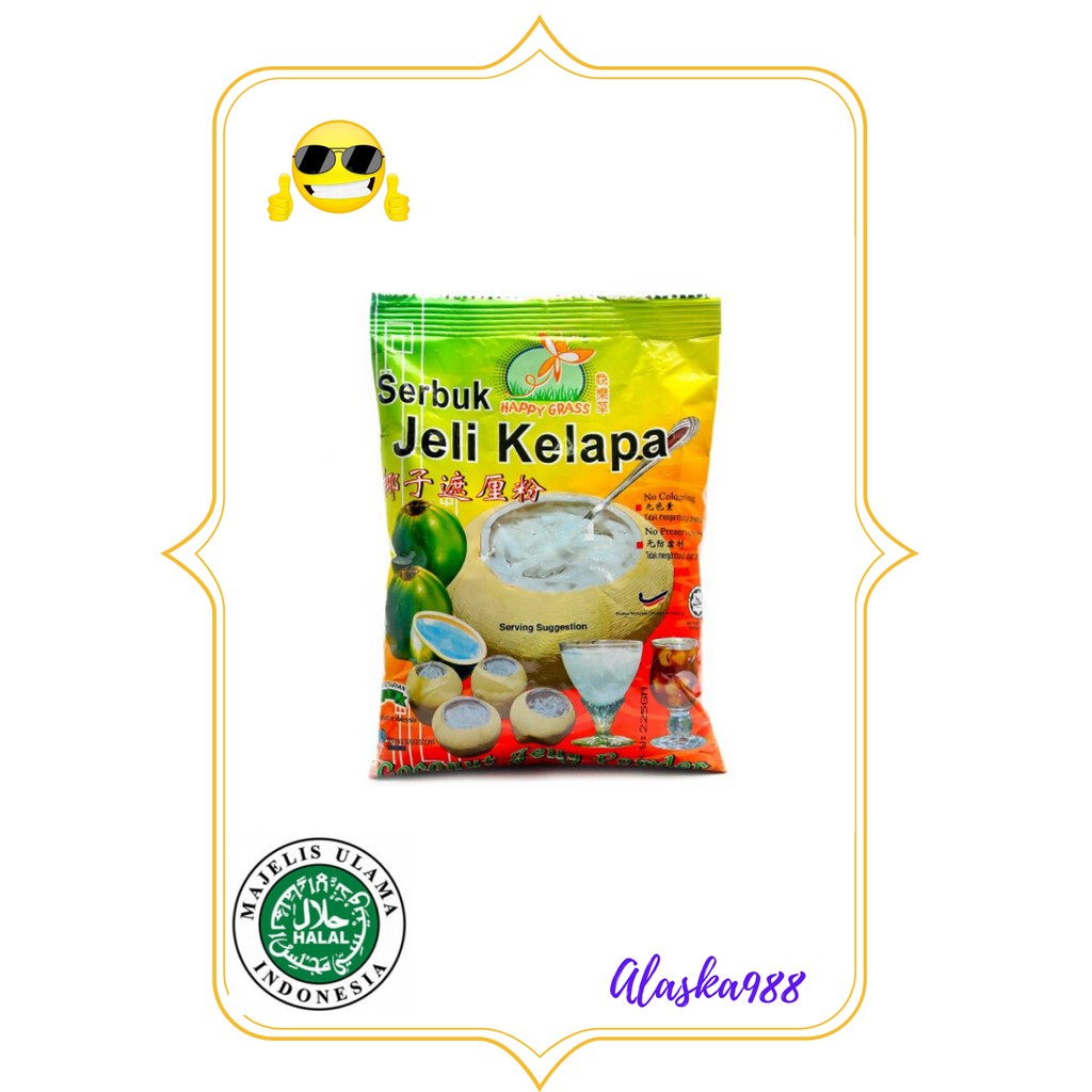 

HAPPY GRASS SERBUK JELI KELAPA - COCONUT JELLY POWDER 225g