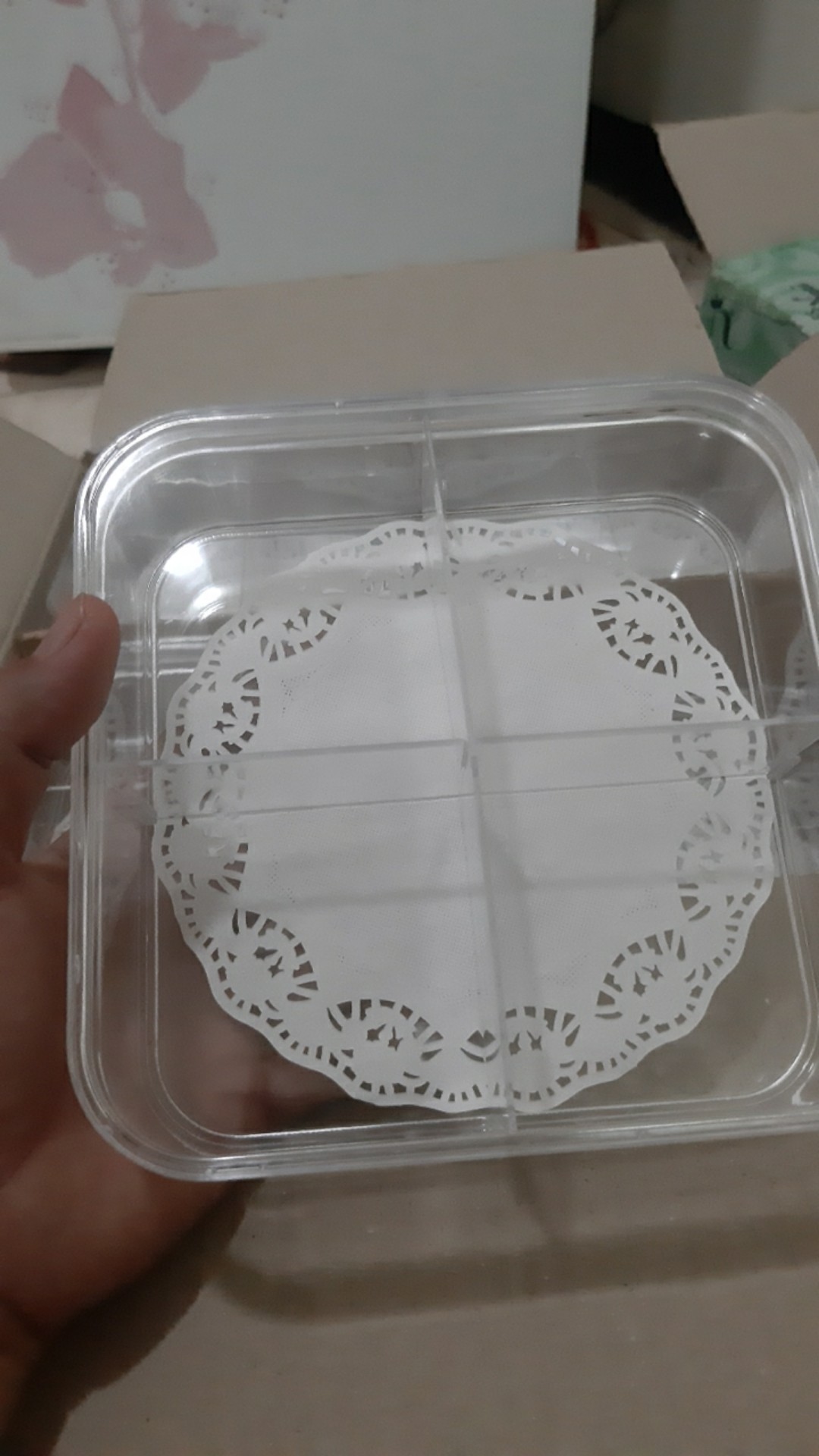 Toples Kue Kering Sekat 4 Nuai Sn 818/toples Lebaran