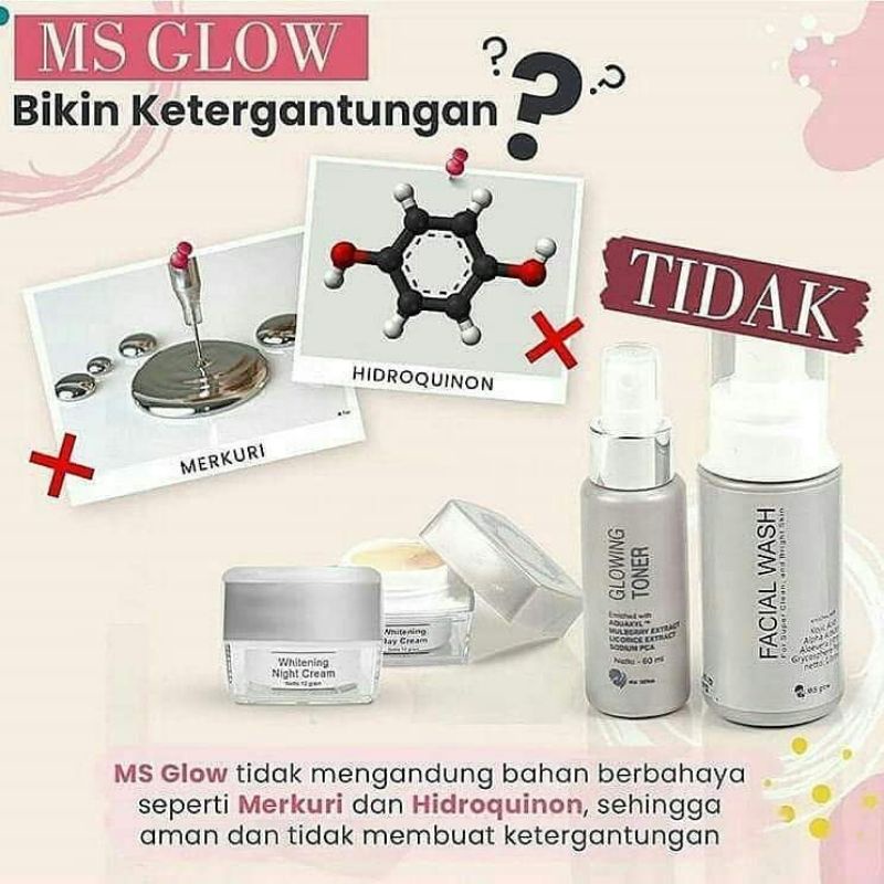 MS Glow Paket Wajah Luminous Series / Perawatan Wajah Bekas Noda Jerawat Ms Glow-4