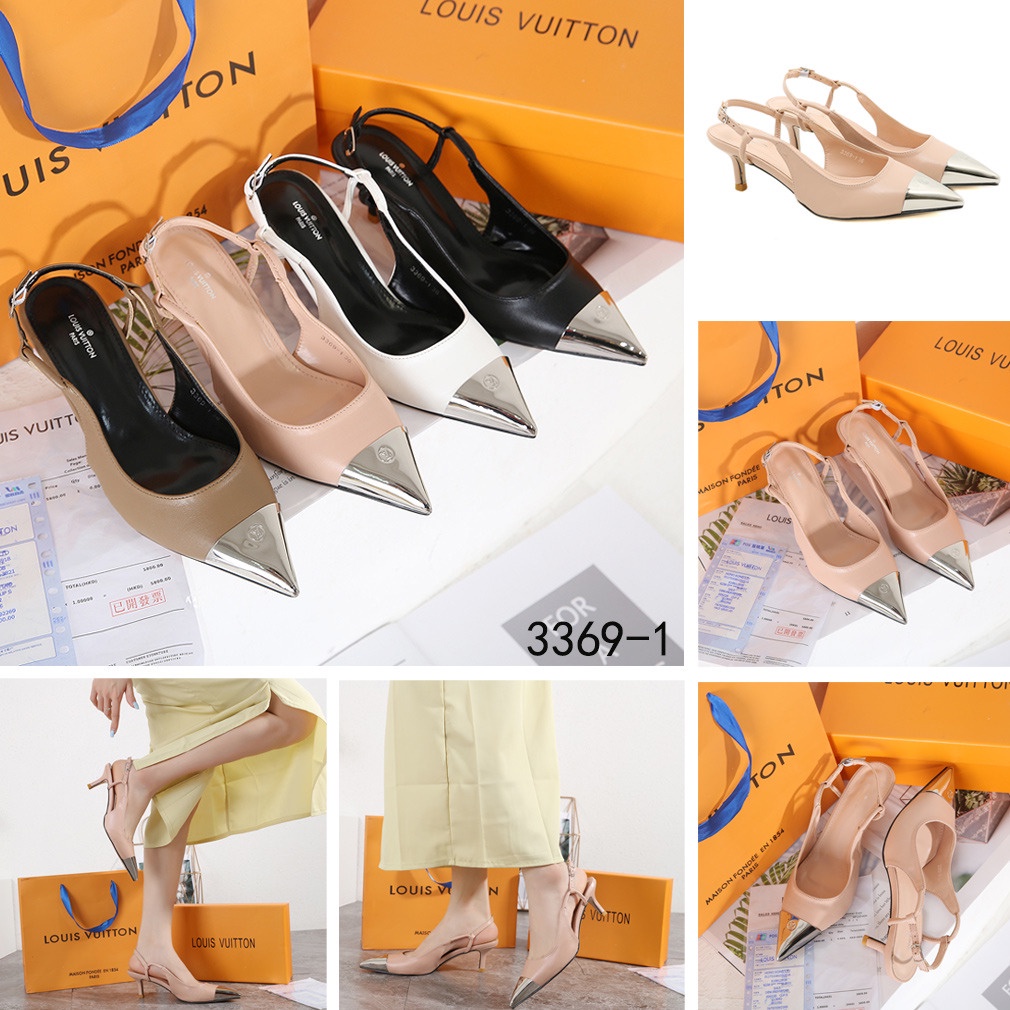 Calfskin Urban Twist  Slingback Pumps #3369-1