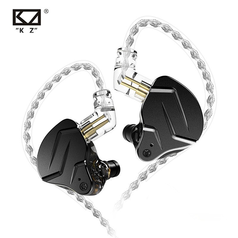 KZ ZSN Pro X with Mic 1DD+1BA Hybrid Technology Earphone InEar Monitor - Gold / Blue / Black