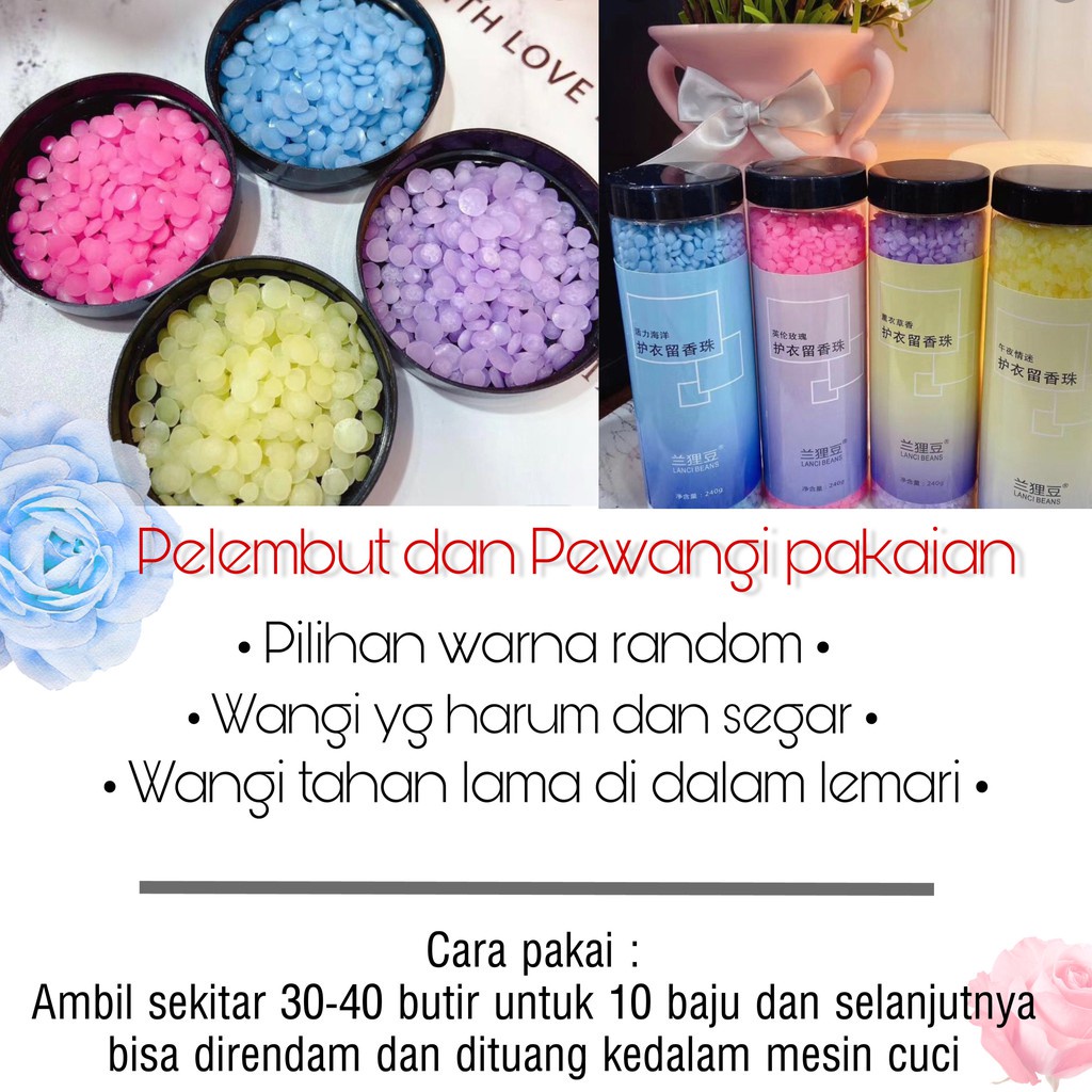 SOFTENER DAN PEWANGI PELEMBUT PAKAIAN WARNA WARNI (262 GRAM) [SWEETSPACE]