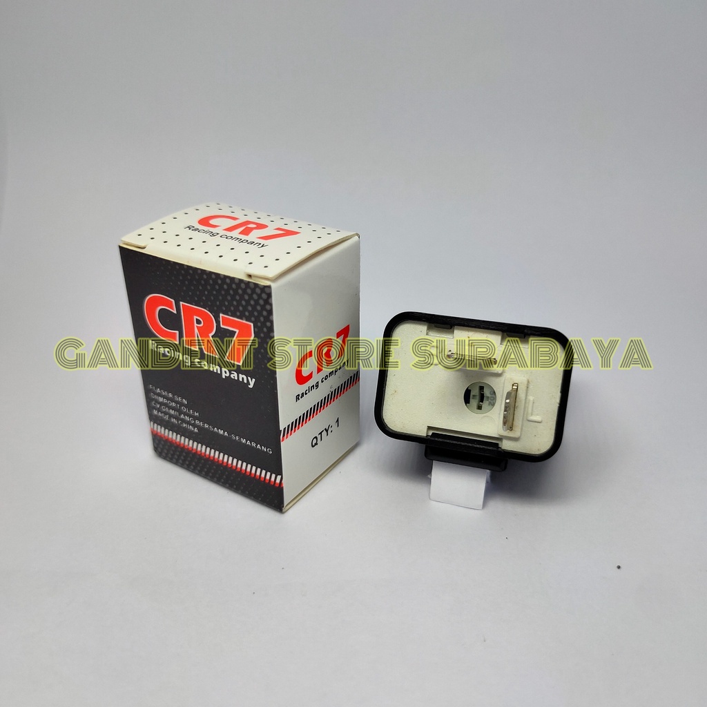 Paket Termurah Flasher CR7 + Saklar Tombol On Off Lampu / Hazard Motor