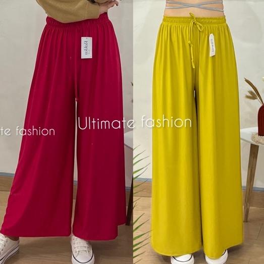 Kulot Jersey Lalisa Highwaist Bahan Jersey Premium ukuran Standar dan Jumbo (Bisa Buat Ibu Hamil ) K