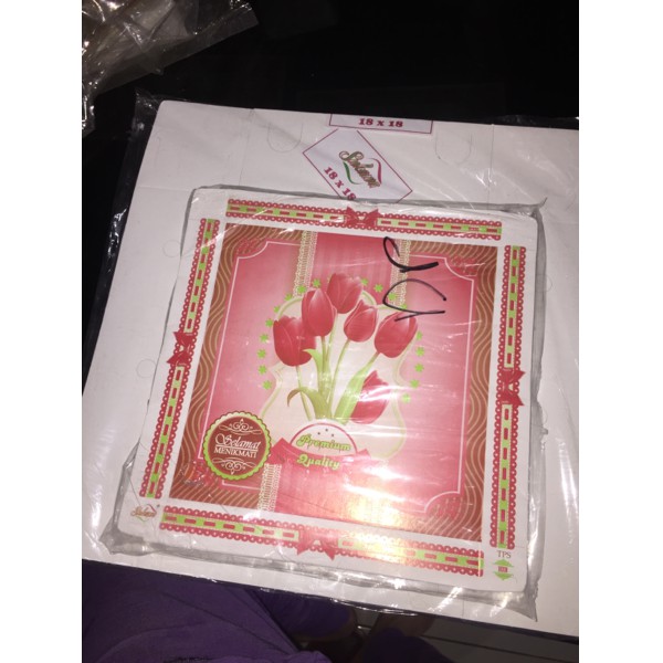 

Dijual dus 18x18 isi 50pcs tempat makanan box kardus kotak dus kue
