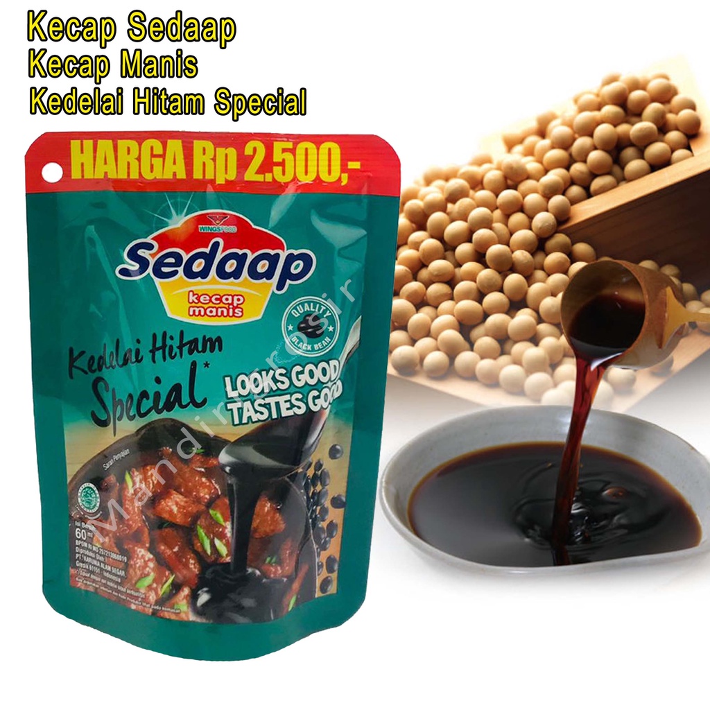 Kecap Manis *Sedaap * Kedelai Hitam Special *60ml